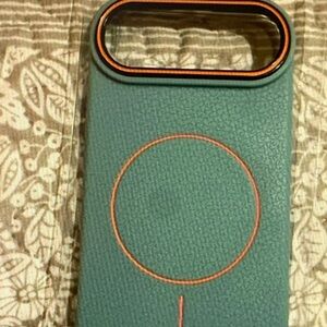 Elegant Teal and Orange Phone Case